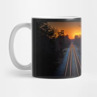 Sunset on the Tracks Mug
